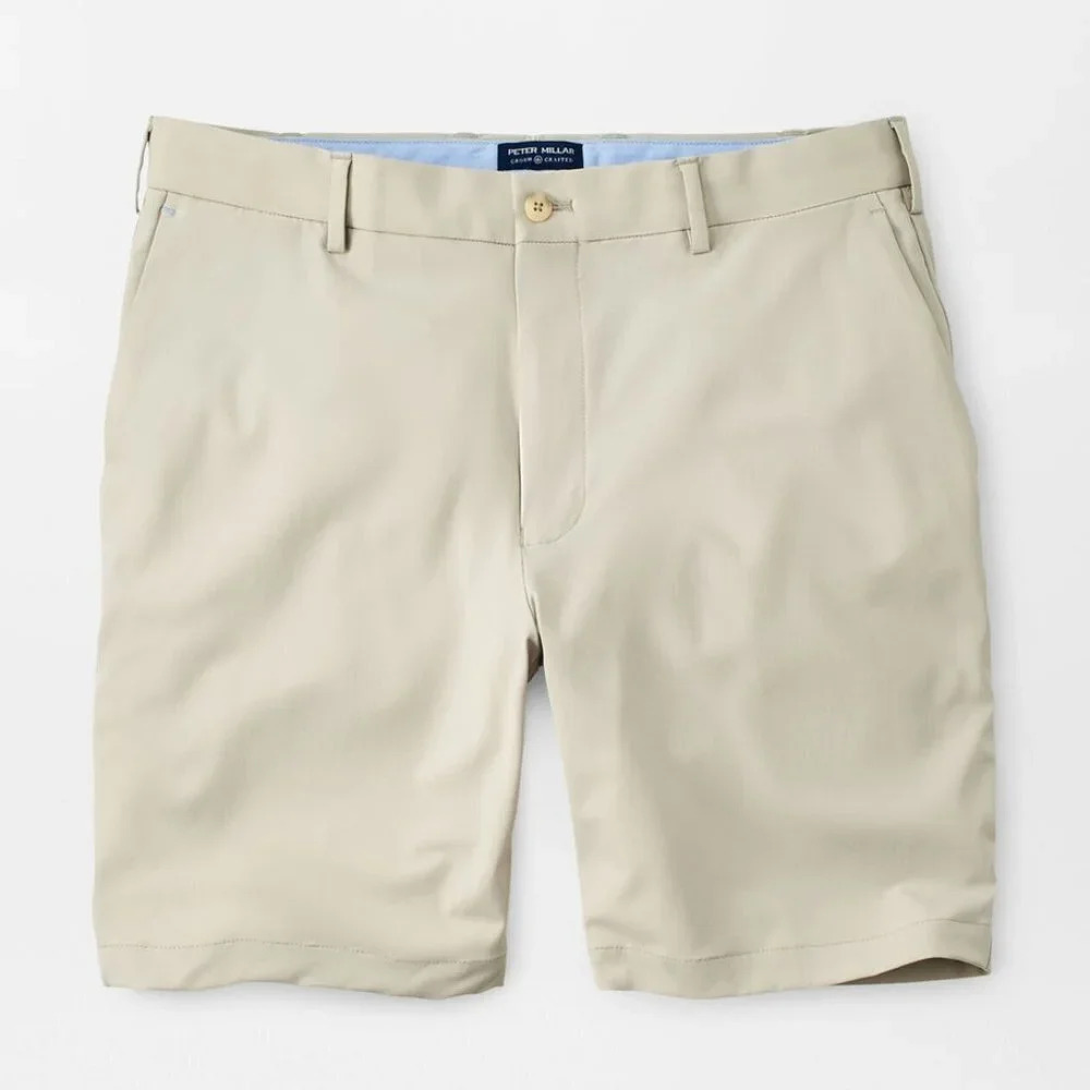 Peter Millar Crown Crafted Stealth Performance Short in Oat Sz: 35